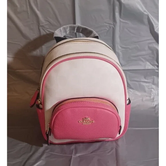 NWOT COACH Mini Backpack Coach NWOT Mini Mint Green Pebble Leather Backpack Bag | eBay main image 3